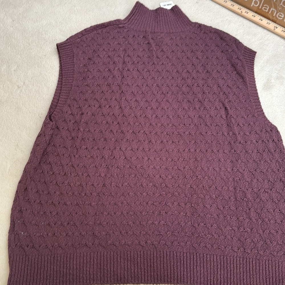 Free People Rosemary Cotton Blend Sweater Miniskirt Set in Plum Jam Size Medium - Picture 9 of 15